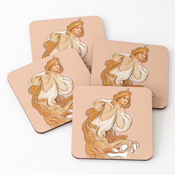 Item preview, Art nouveau lady vector, remixed from the artworks of Alphonse Maria Mucha designed and sold by CristalleLisa.