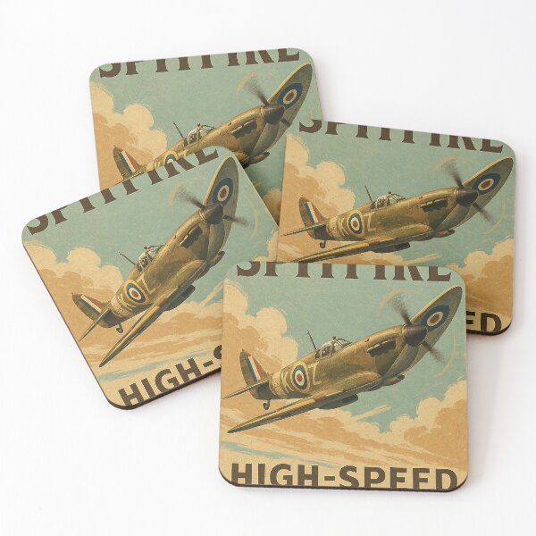 Item preview, Supermarine Spitfire Vintage Poster designed and sold by Skyframe Aviation.