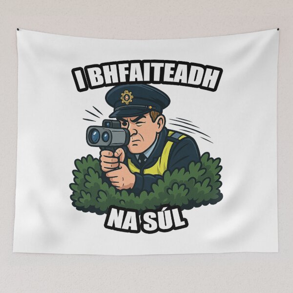 Item preview, I Bhfaiteadh na Súl: Garda Speed Trap designed and sold by Houseofcraic.