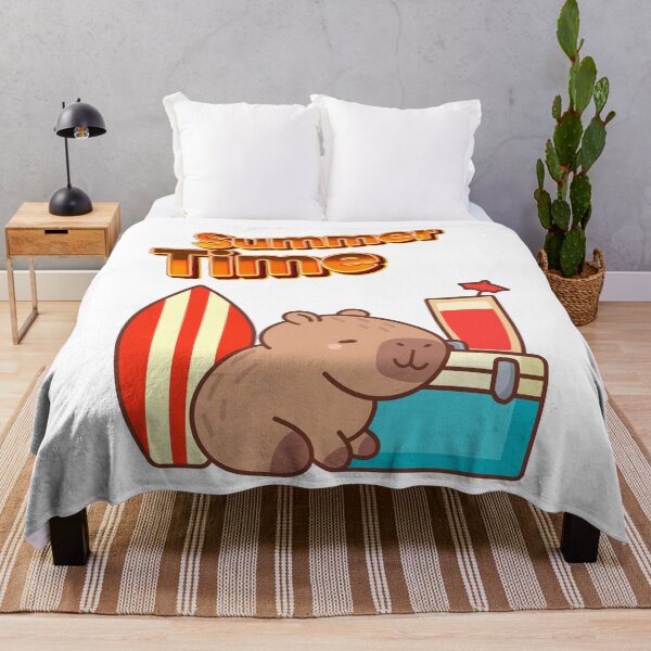 Item preview, Summer Time Capybara – Beach Vibes Only designed and sold by Charlie-Zone.