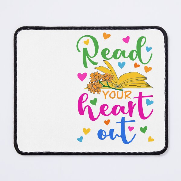 Item preview, Read Your Heart Out Colorful Book Quote designed and sold by AvviareArt.