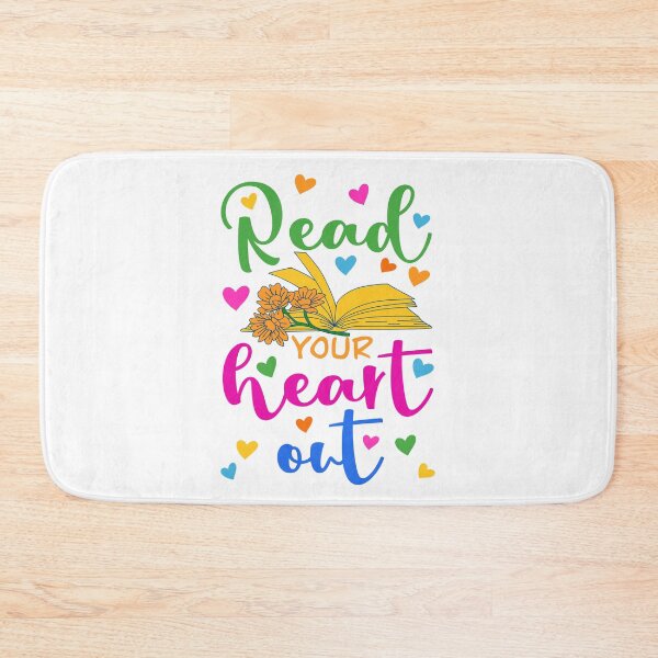 Item preview, Read Your Heart Out Colorful Book Quote designed and sold by AvviareArt.