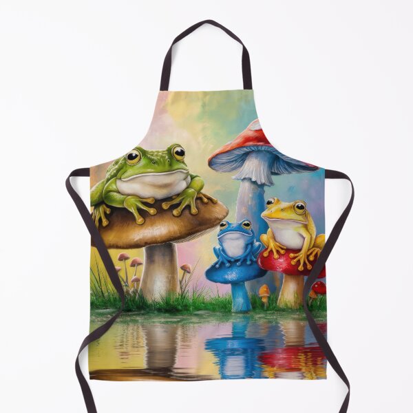 Item preview,  Spring fantasy landscape with frogs and colorful mushrooms lake,Bloom Boom,Spring,floral designed and sold by Expressions-Sel.