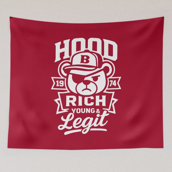 Item preview, Hood Rich Thug Bear designed and sold by AiPixals.