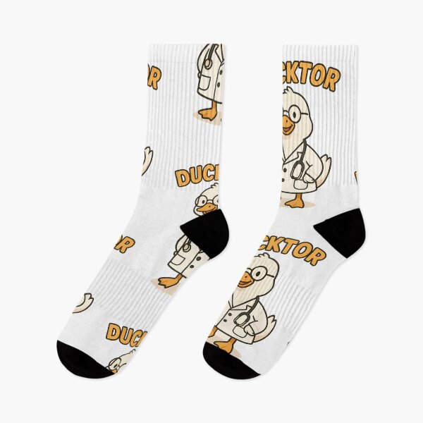 Item preview, Ducktor – Funny Cartoon Duck Doctor Pun Design designed and sold by ArtTeeTop.