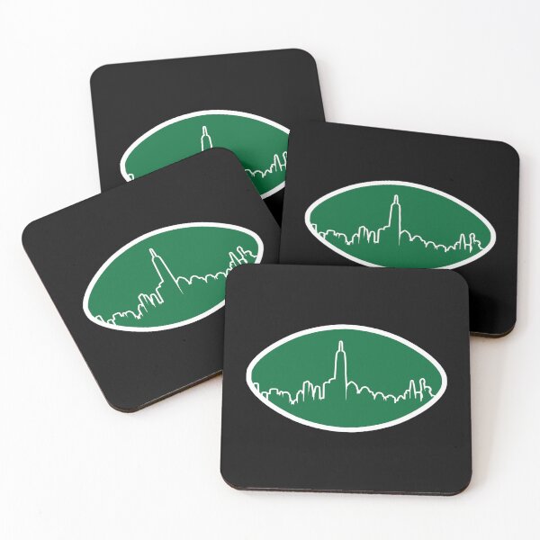 Item preview, New York Jets Skyline Football Logo designed and sold by Gang Green Gear.