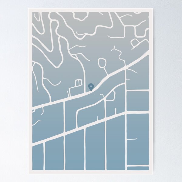 Item preview, Sunset Boulevard – Minimalist Los Angeles Map (Boho Edition) designed and sold by Penzilla.