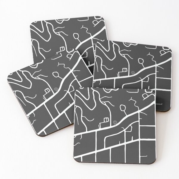 Item preview, Sunset Boulevard – Minimalist Los Angeles Map (Dark Edition) designed and sold by Penzilla.