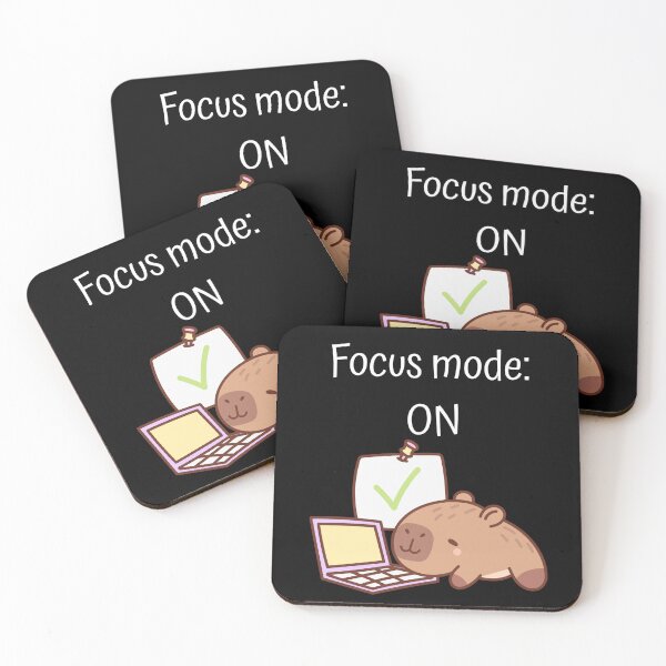 Item preview, Capybara in Focus Mode – Task Complete Vibes designed and sold by Charlie-Zone.