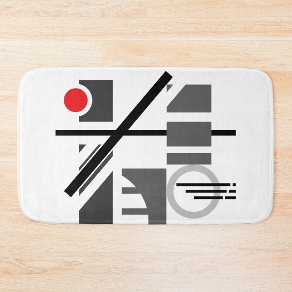 Item preview, Futuristic Minimalist Geometric Abstract Art – Rectangles, Circles & Stripes designed and sold by GTArchilance25.