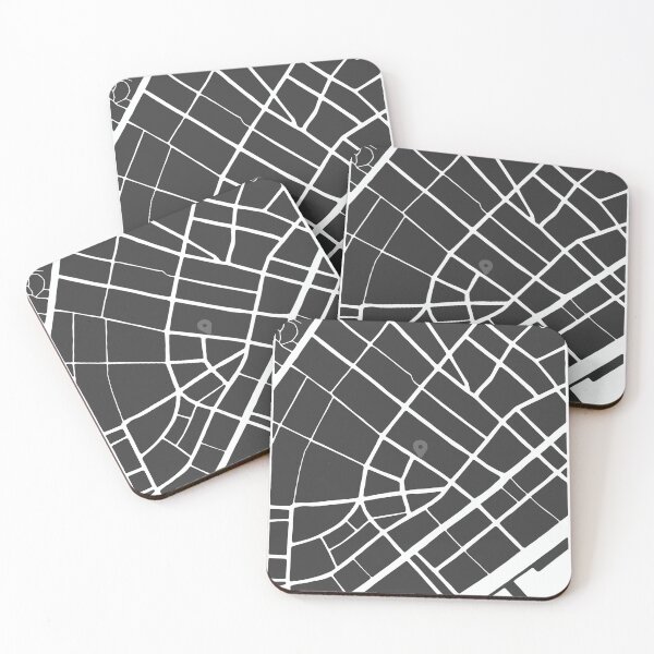 Item preview, Wall Street – Minimalist New York Map (Dark Edition) designed and sold by Penzilla.