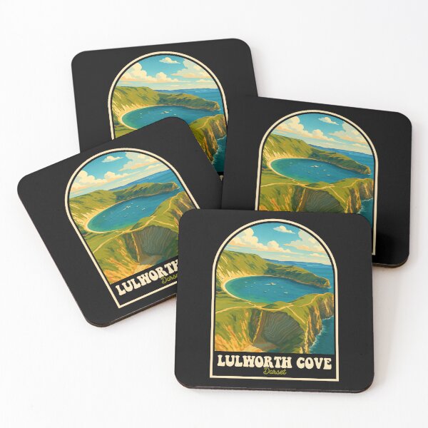 Item preview, Lulworth Cove Dorset Vintage Coastal Travel Design designed and sold by JackCurtis1991.