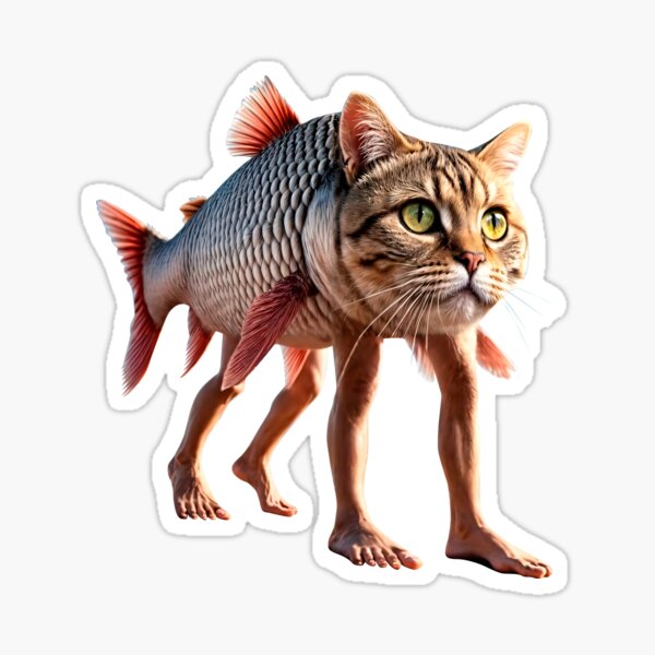 Item preview, Sticker Trulimero Trulichina. Animal meme. designed and sold by KotVandal.