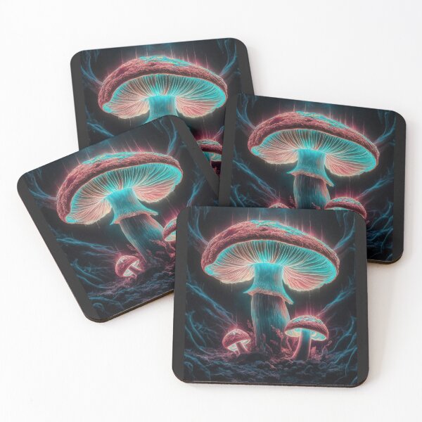 Item preview,  Spring fantasy  colorful mushrooms neon,Bloom Boom,Spring,floral designed and sold by Expressions-Sel.