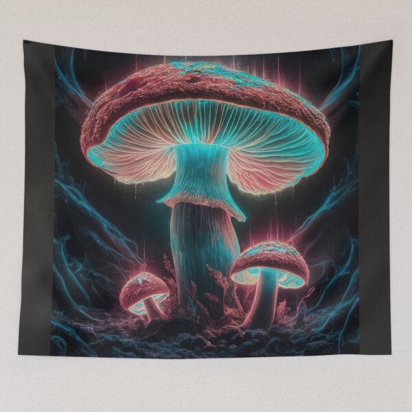 Item preview,  Spring fantasy  colorful mushrooms neon,Bloom Boom,Spring,floral designed and sold by Expressions-Sel.