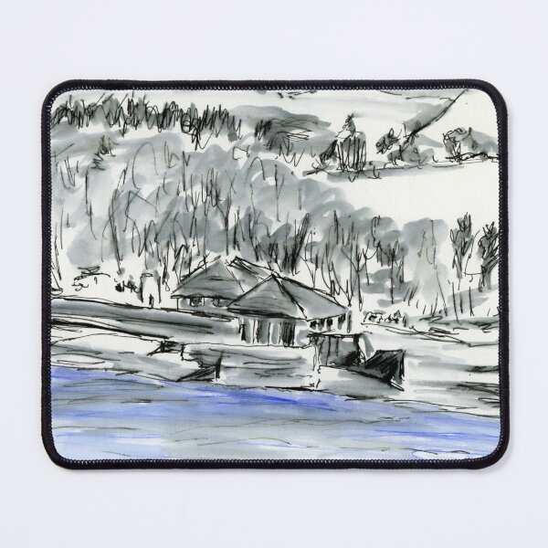 Item preview, The Dock at Glan Faenol near Bangor from the gardens at Plas Newydd designed and sold by LymphomaLass.