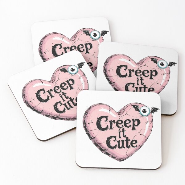 Item preview, Sassy Candy Heart – "Creep It Cute" Pastel Pink Design designed and sold by Adorablehaunts.
