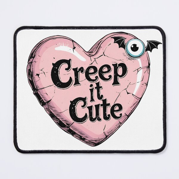 Item preview, Sassy Candy Heart – "Creep It Cute" Pastel Pink Design designed and sold by Adorablehaunts.
