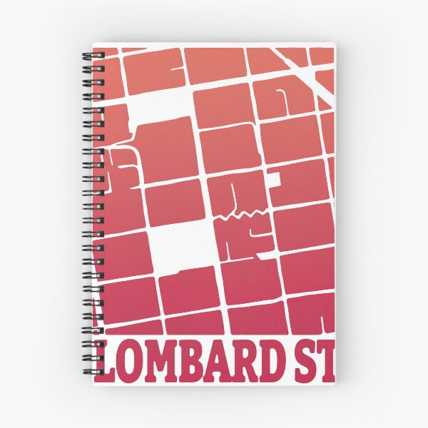 Item preview, Lombard Street – Minimalist San Francisco Map Poster with Text (Bright Edition) designed and sold by Penzilla.