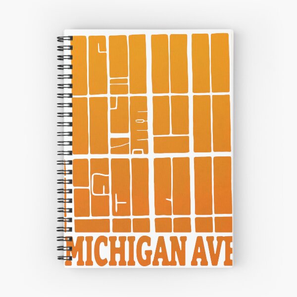 Item preview, Michigan Avenue – Minimalist Chicago Map Poster with Text (Bright Edition) designed and sold by Penzilla.