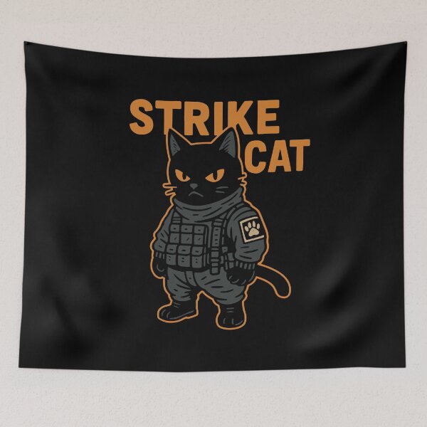 Item preview, Tactical SWAT Strike Cat designed and sold by AiPixals.