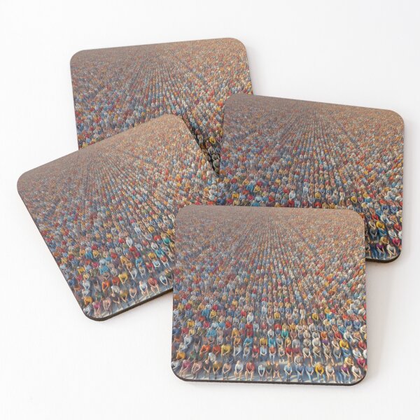Item preview, Colorful crowd in motion designed and sold by Sigtrix.