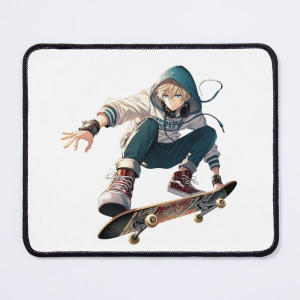 Item preview, Dynamic Anime Skateboarder designed and sold by DixieGirlStudio.