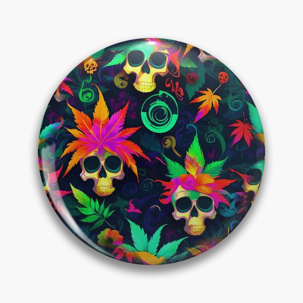 Item preview, Tribal Skulls Abstract Pattern Hemp Plants Leaf designed and sold by MindWave THC.