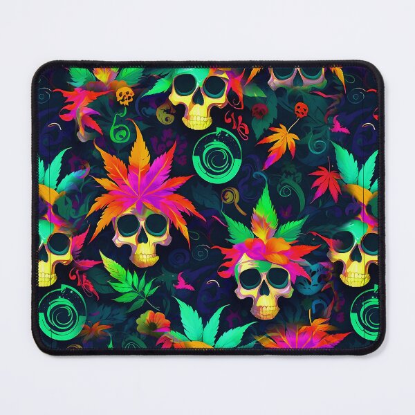 Item preview, Tribal Skulls Abstract Pattern Hemp Plants Leaf designed and sold by MindWave THC.