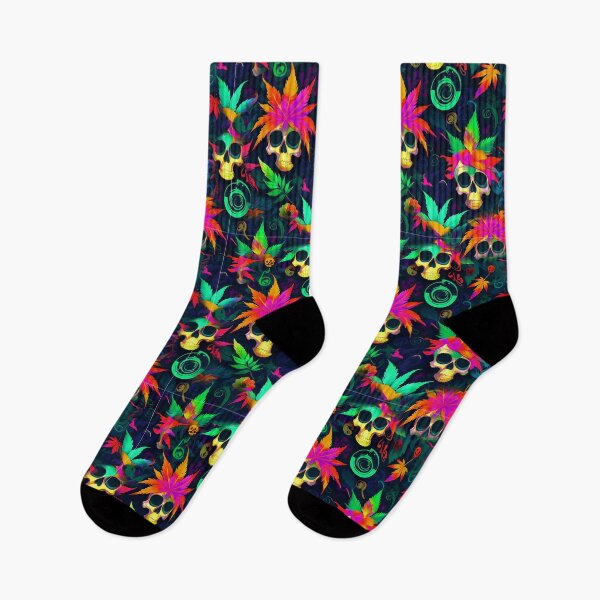 Item preview, Tribal Skulls Abstract Pattern Hemp Plants Leaf designed and sold by MindWave THC.