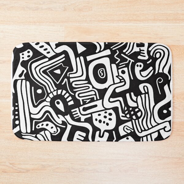 Item preview, Edgy Black Doodles – Grunge Sketch Pattern designed and sold by YourPrettyHome.