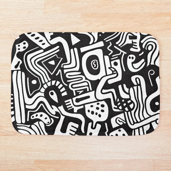 Item preview, Edgy Black Doodles – Grunge Sketch Pattern designed and sold by YourPrettyHome.