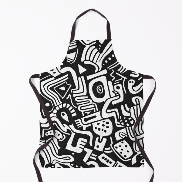 Item preview, Edgy Black Doodles – Grunge Sketch Pattern designed and sold by YourPrettyHome.