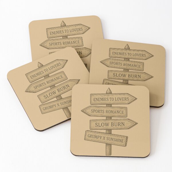 Item preview, Romance Tropes Sign Sticker – Enemies to Lovers, Slow Burn, and More designed and sold by Luz M. Oroño.