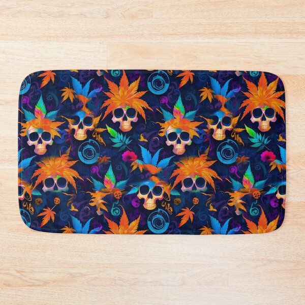 Item preview, Tribal Skulls Abstract Pattern Hemp plants Leaf designed and sold by MindWave THC.
