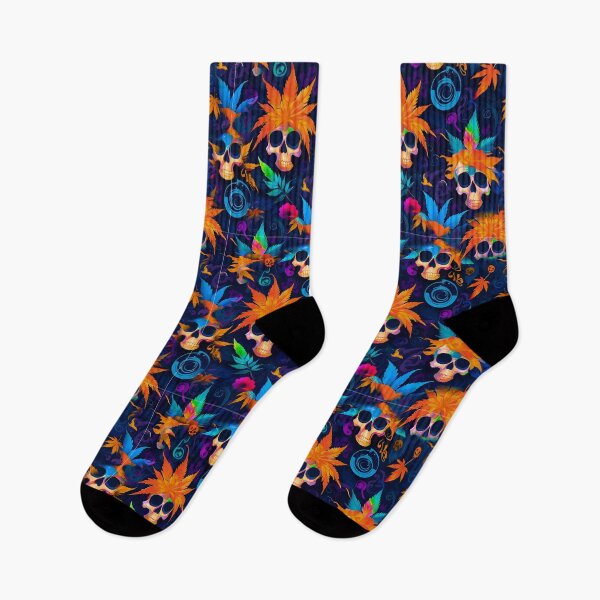 Item preview, Tribal Skulls Abstract Pattern Hemp plants Leaf designed and sold by MindWave THC.