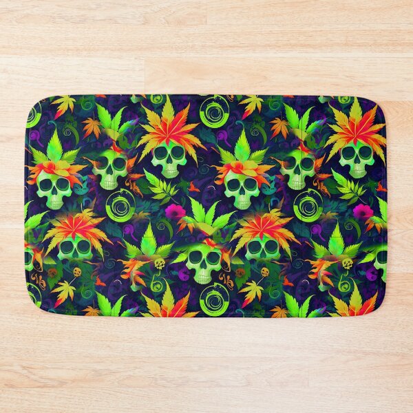 Item preview, Tribal Skulls Abstract Pattern Hemp plants Leaf designed and sold by MindWave THC.