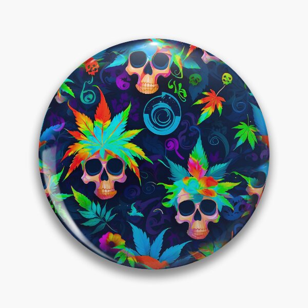 Item preview, Tribal Skulls Abstract Pattern Hemp plants Leaf designed and sold by MindWave THC.