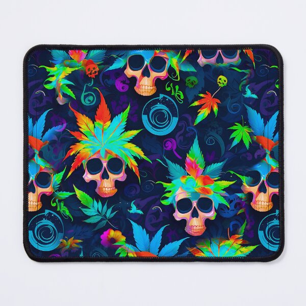 Item preview, Tribal Skulls Abstract Pattern Hemp plants Leaf designed and sold by MindWave THC.