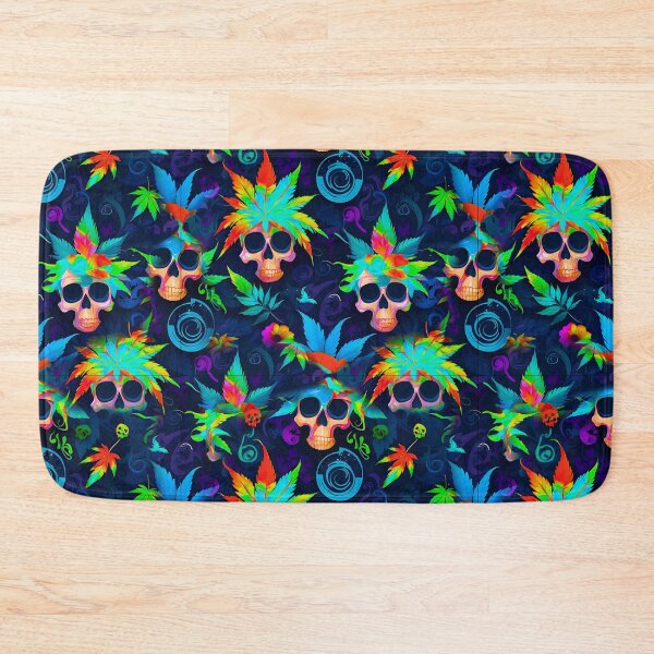 Item preview, Tribal Skulls Abstract Pattern Hemp plants Leaf designed and sold by MindWave THC.