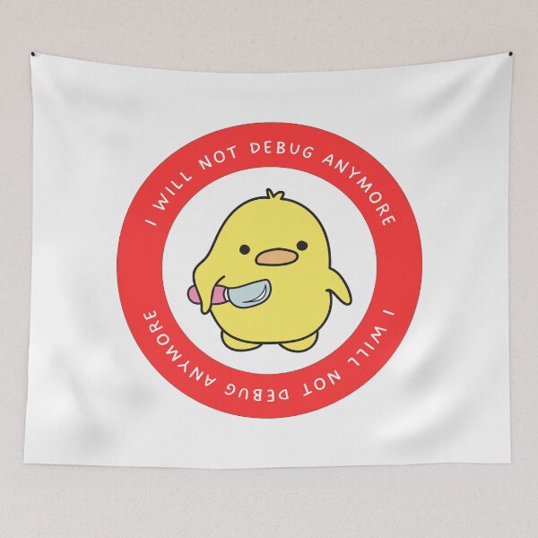 Item preview, Copy of Developer Rubber Duckie,Say I will not debug anymore designed and sold by Redstrawberry13.