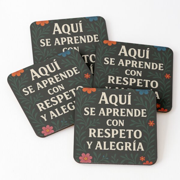 Item preview, Aquí se aprende con respeto y alegría | Spanish Inspirational Classroom Poster designed and sold by Mi Clase Divertida.