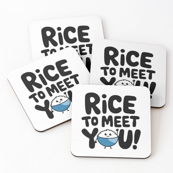 Item preview, Rice To Meet You! Cute Rice Pun designed and sold by PMCreative.