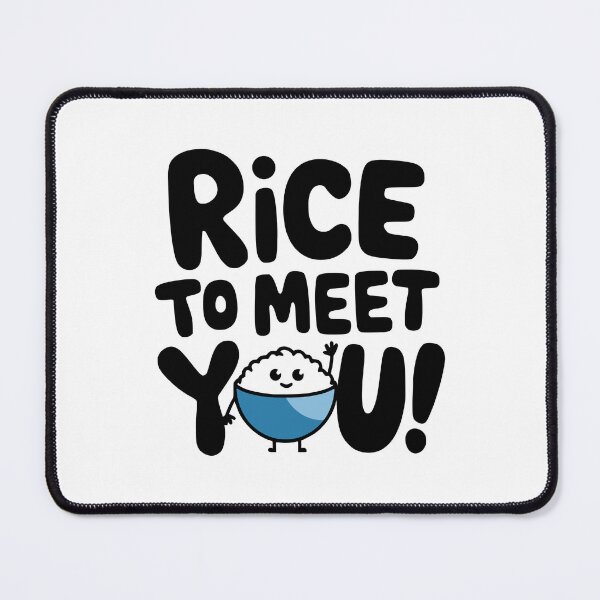 Item preview, Rice To Meet You! Cute Rice Pun designed and sold by PMCreative.