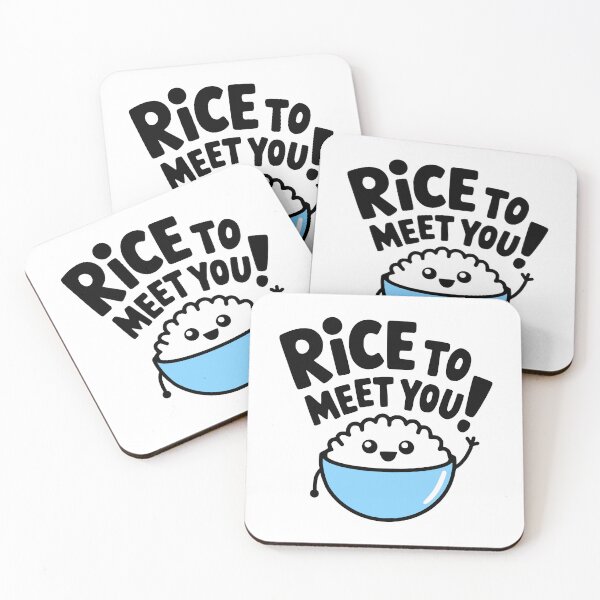 Item preview, Rice To Meet You! Funny Rice Pun designed and sold by PMCreative.