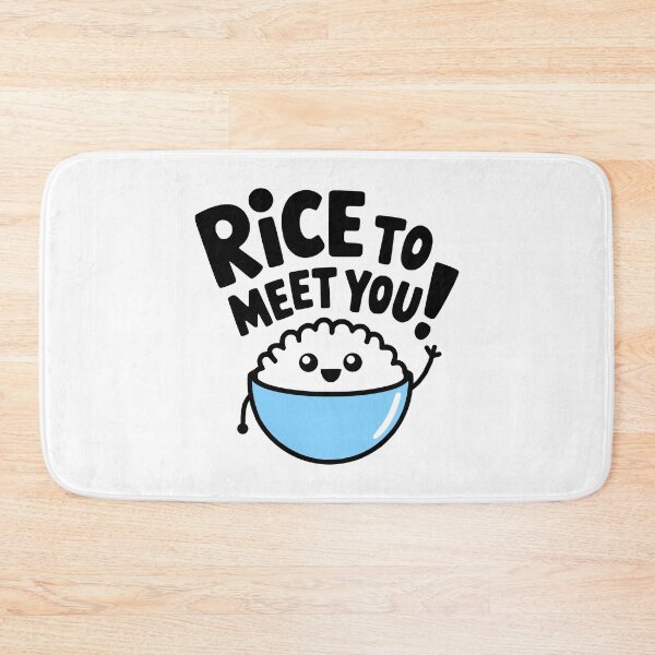 Item preview, Rice To Meet You! Funny Rice Pun designed and sold by PMCreative.