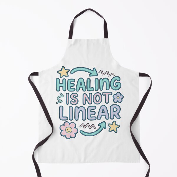 Item preview, Healing Is Not Linear – Gentle Recovery and Mental Health Quote designed and sold by Infinity Drip Design.