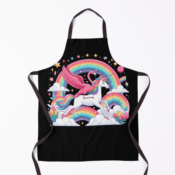 Item preview, Flamingo Riding Unicorn Galaxy Rainbow Lover designed and sold by Kimberley King Art King Art.