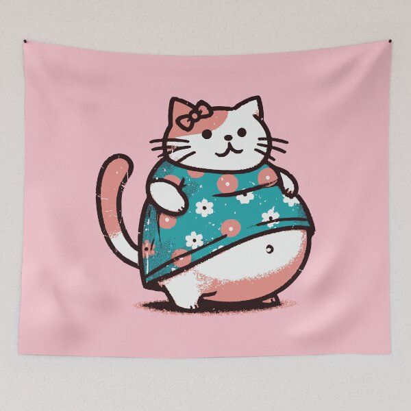 Item preview, Chubby Cat Lady Vibes designed and sold by Scaryzz.
