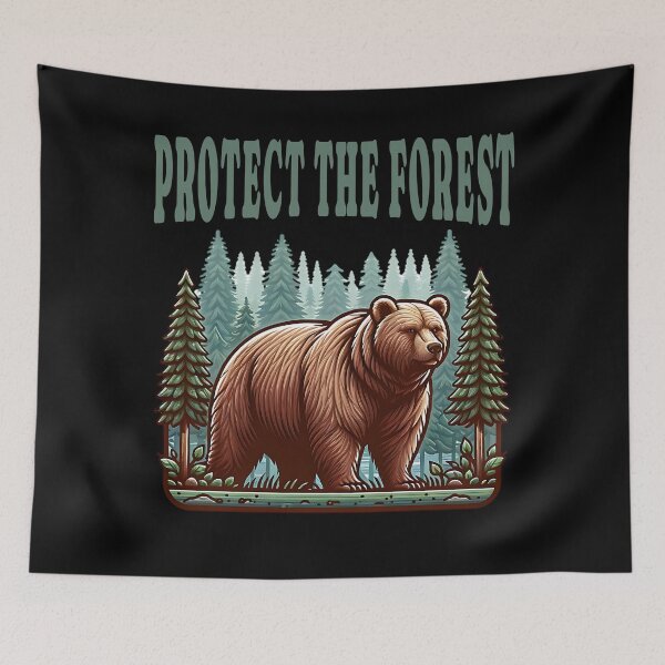 Item preview, Protect the forest - cool nature conservation design designed and sold by ReneMM.
